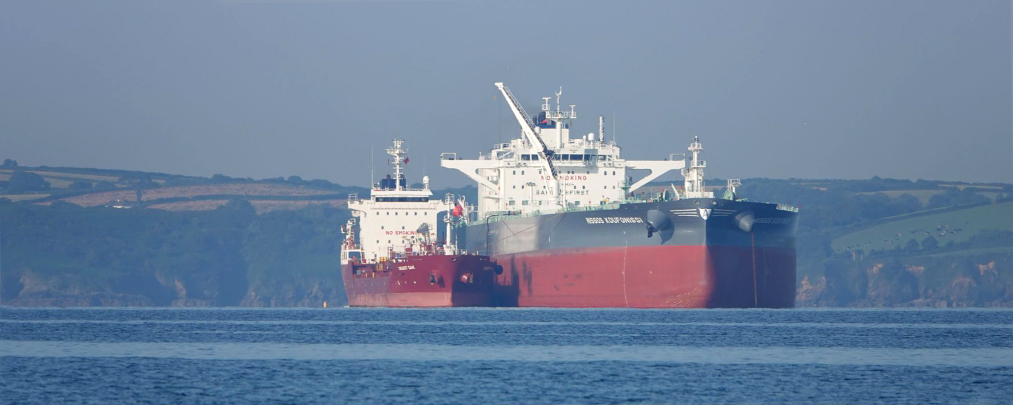 Commercial vessels in Falmouth Bay - bunkering