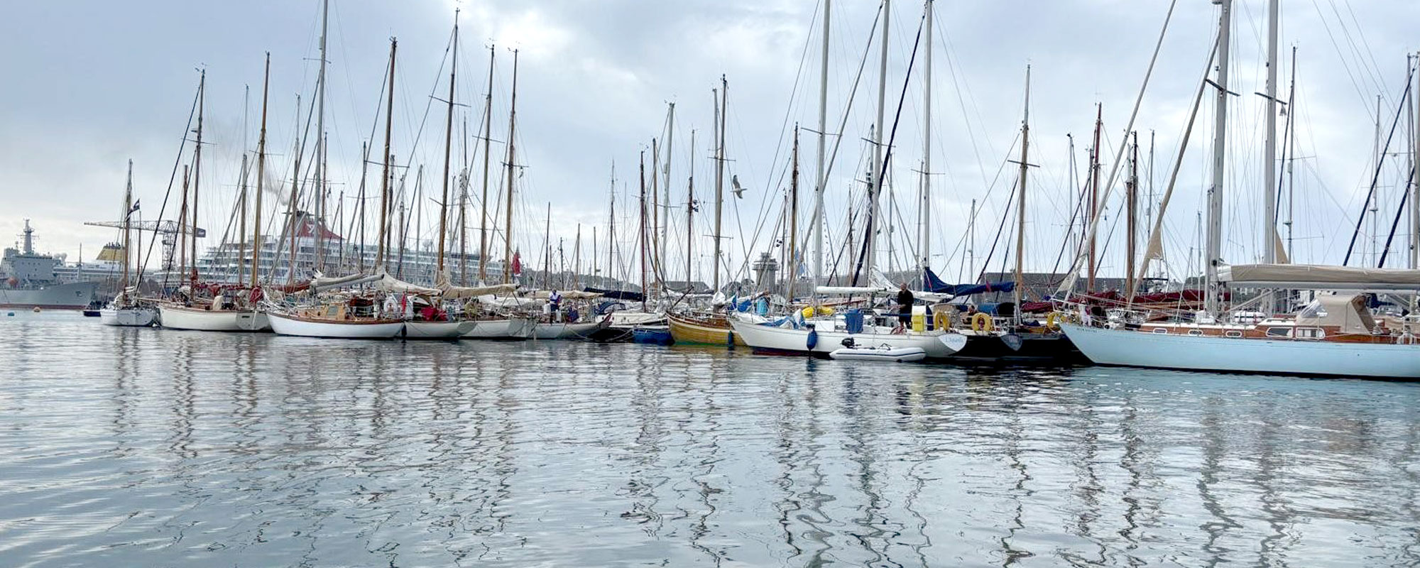 Boats moored in the Haven Marina