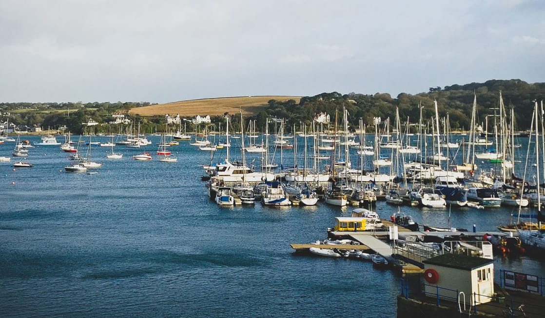 View over Falmouth Harbour
