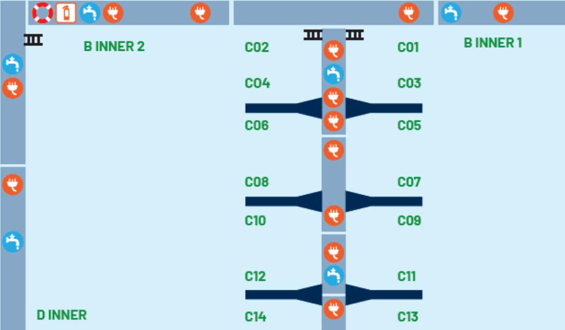 Cropped map graphic of Marina