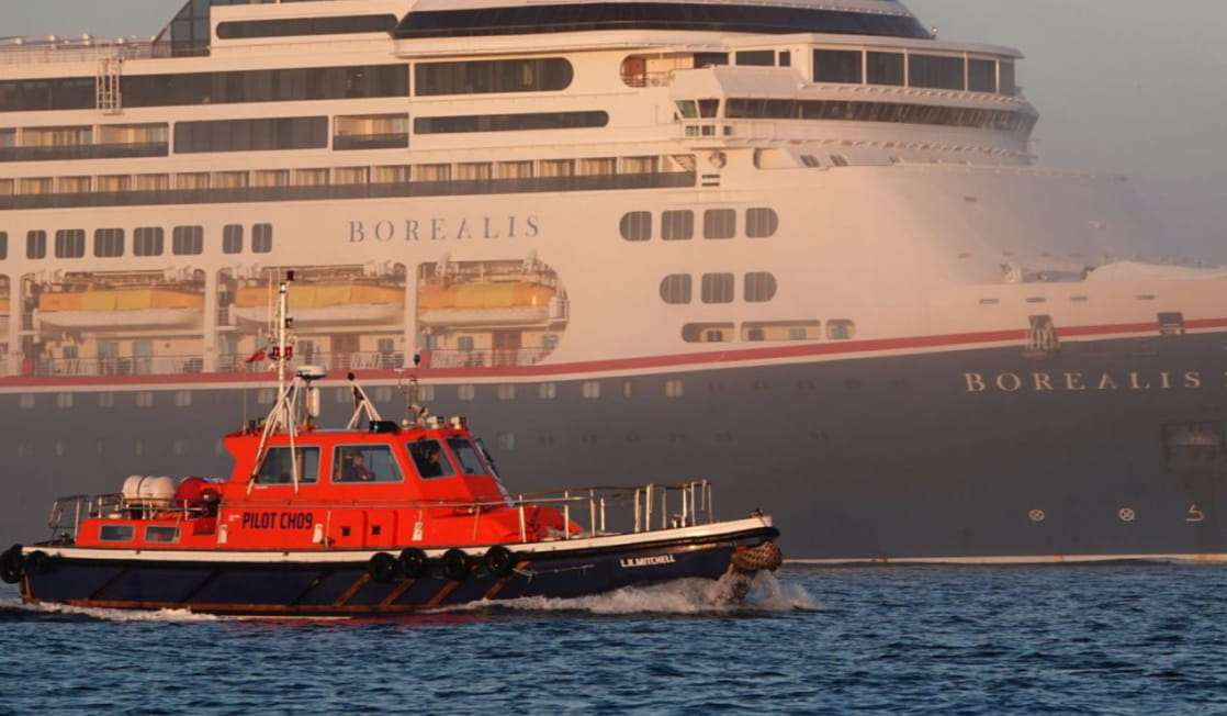Pilot Boat and Cruise Ship