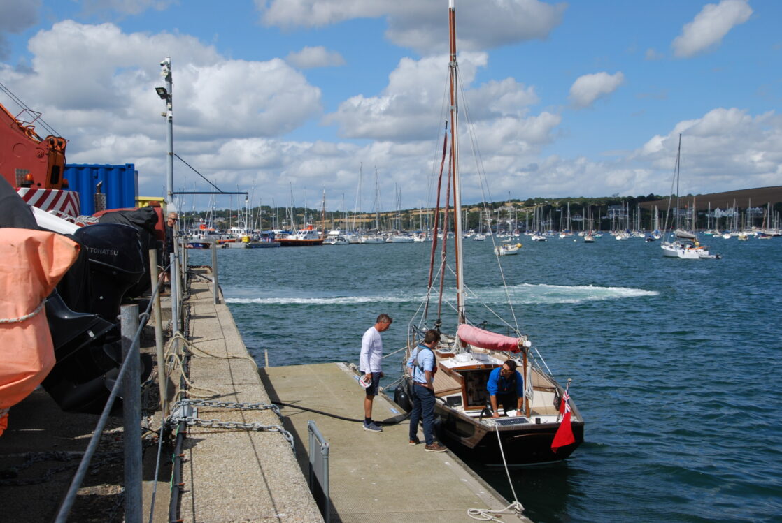 Renewable HVO is now available to leisure and commercial craft from Falmouth Harbour’s fuel berth at the boat park/Watersports Centre. Photo – Falmouth Harbour